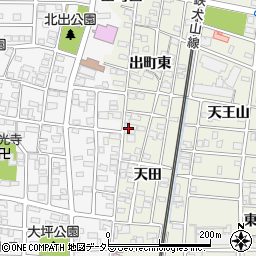 愛知県北名古屋市鹿田北天田3336周辺の地図