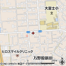 静岡県富士宮市万野原新田3888周辺の地図