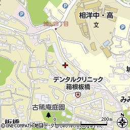小田原城山サニーハイツ１号棟周辺の地図