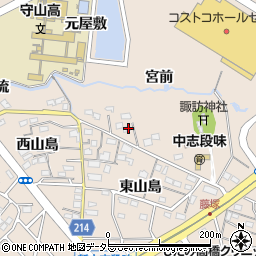愛知県名古屋市守山区中志段味宮前周辺の地図