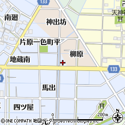 愛知県稲沢市片原一色町深曽周辺の地図