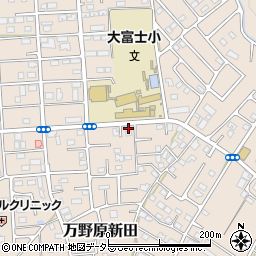 静岡県富士宮市万野原新田3983-19周辺の地図