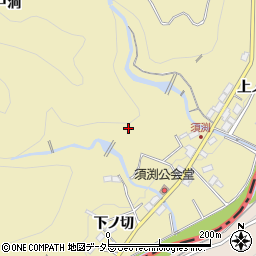 愛知県豊田市須渕町青木洞周辺の地図