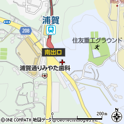 横浜銀行浦賀支店周辺の地図