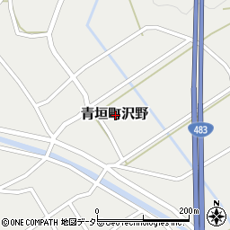 兵庫県丹波市青垣町沢野周辺の地図