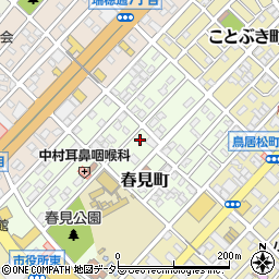 愛知県春日井市春見町周辺の地図