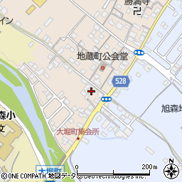 滋賀県彦根市地蔵町460周辺の地図