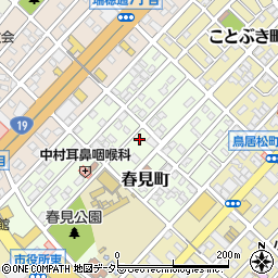 愛知県春日井市春見町周辺の地図