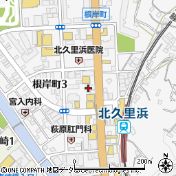 湘南信用金庫北久里浜支店周辺の地図