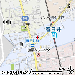 愛知県春日井市春日井町黒鉾10周辺の地図