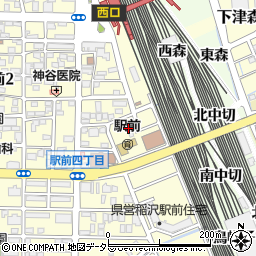 株式会社トヨタレンタリース名古屋　稲沢駅前店周辺の地図