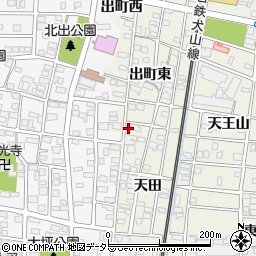愛知県北名古屋市鹿田天田1周辺の地図