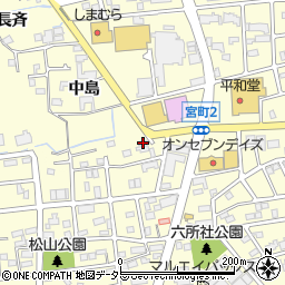 愛知県春日井市宮町中島94周辺の地図