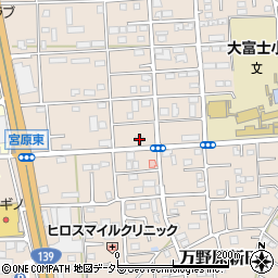 静岡県富士宮市万野原新田3874周辺の地図