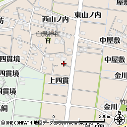 愛知県稲沢市祖父江町四貫宮屋敷197周辺の地図
