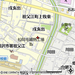 愛知県稲沢市祖父江町上牧周辺の地図