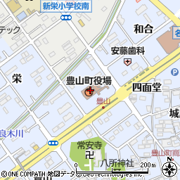 豊山町役場　職員会館周辺の地図