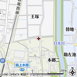 愛知県稲沢市祖父江町森上本郷三1周辺の地図