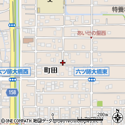 愛知県北名古屋市六ツ師町田周辺の地図