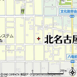 愛知県北名古屋市北野（五反畑）周辺の地図