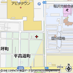 愛知県稲沢市平町高道周辺の地図