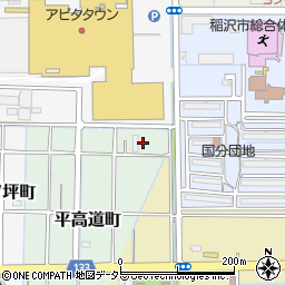 愛知県稲沢市平町（高道）周辺の地図