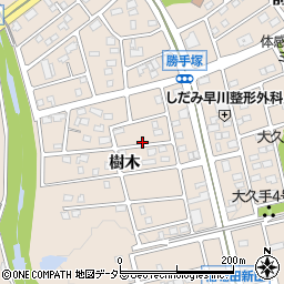 愛知県名古屋市守山区上志段味樹木周辺の地図