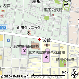 愛知銀行北名古屋市役所東庁舎 ＡＴＭ周辺の地図