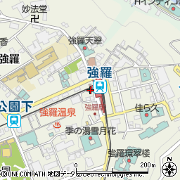箱根強羅郵便局周辺の地図