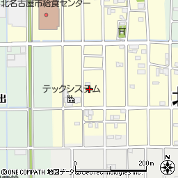 愛知県北名古屋市北野神明前周辺の地図