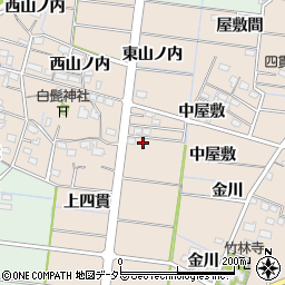 愛知県稲沢市祖父江町四貫宮東周辺の地図