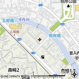 ローソン横須賀森崎一丁目店周辺の地図