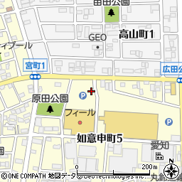 南外山勝川停車場線周辺の地図