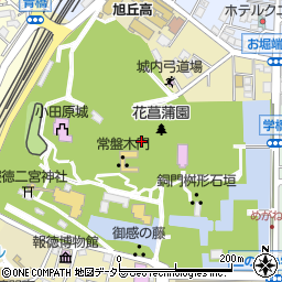 神奈川県小田原市城内周辺の地図