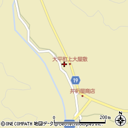 愛知県豊田市大平町上大屋敷8周辺の地図