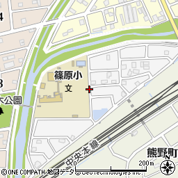 愛知県春日井市熊野町北周辺の地図