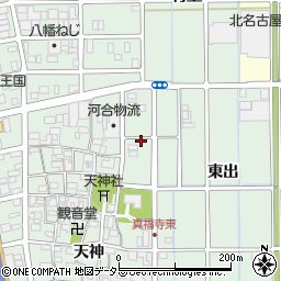 愛知県北名古屋市宇福寺周辺の地図