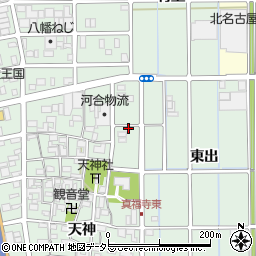 愛知県北名古屋市宇福寺周辺の地図