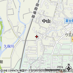 静岡県御殿場市中山611-8周辺の地図