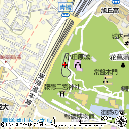 小田原城址公園こども遊園地周辺の地図