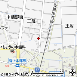 愛知県稲沢市祖父江町山崎三反49周辺の地図