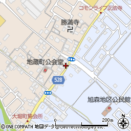 滋賀県彦根市地蔵町519-1周辺の地図