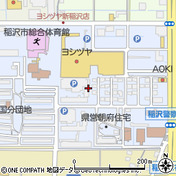 愛知県稲沢市朝府町周辺の地図