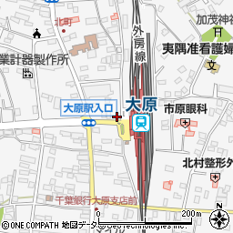 株式会社エミタスタクシー南総大原営業所周辺の地図