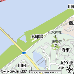 愛知県稲沢市祖父江町馬飼大縄場周辺の地図