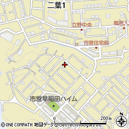 神奈川県横須賀市二葉周辺の地図