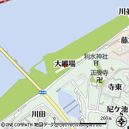 愛知県稲沢市祖父江町馬飼（大縄場）周辺の地図