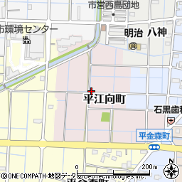 愛知県稲沢市平江向町周辺の地図