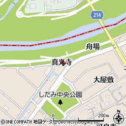 愛知県名古屋市守山区下志段味真光寺周辺の地図