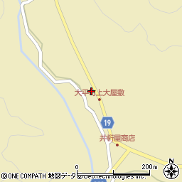 愛知県豊田市大平町上大屋敷19周辺の地図